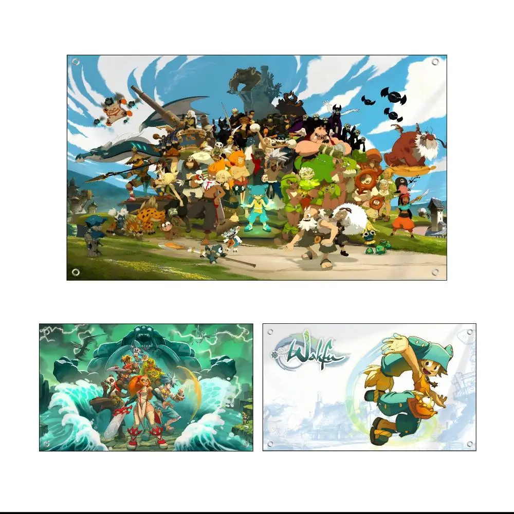 W-Wakfu Flags Custom Wall Hanging Background Art Banner For Bedroom Home Living Room Outdoor Decor