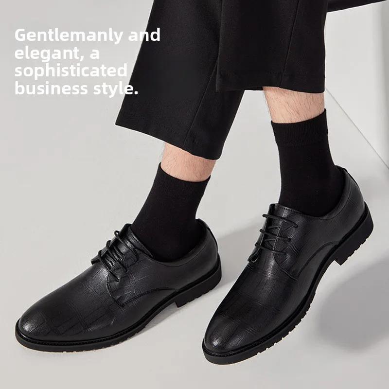 

Xinjiang Cotton Men's Mid-Calf Socks, 7 Packs Breathable Sweat-Wicking Business Socks, Soft Solid Color Casual Socks for Office