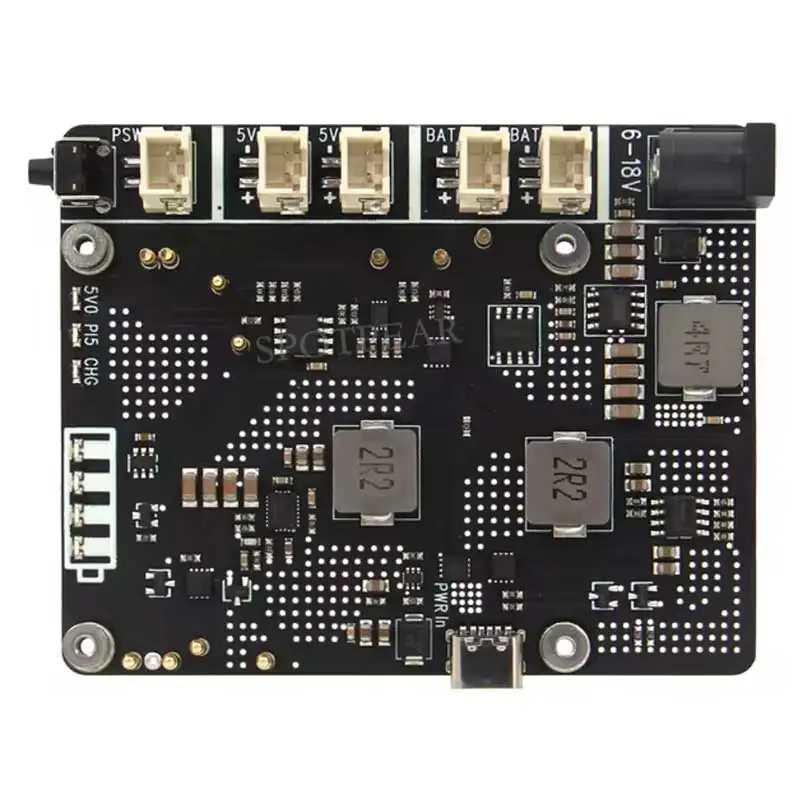 Raspberry Pi 5 UPS Expansion board X1203 Uninterruptible Power Supply 5.1V 5A For Li-Battery (NOT includ)