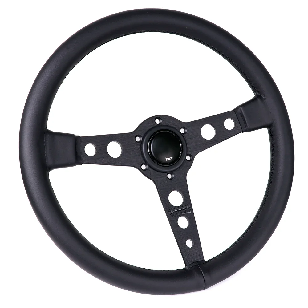 14inch/350mm Black Edition Steering Wheel Deep Dish Fit for MOMO OMP NRG HKB D1 SPCE Boss Kit Hub