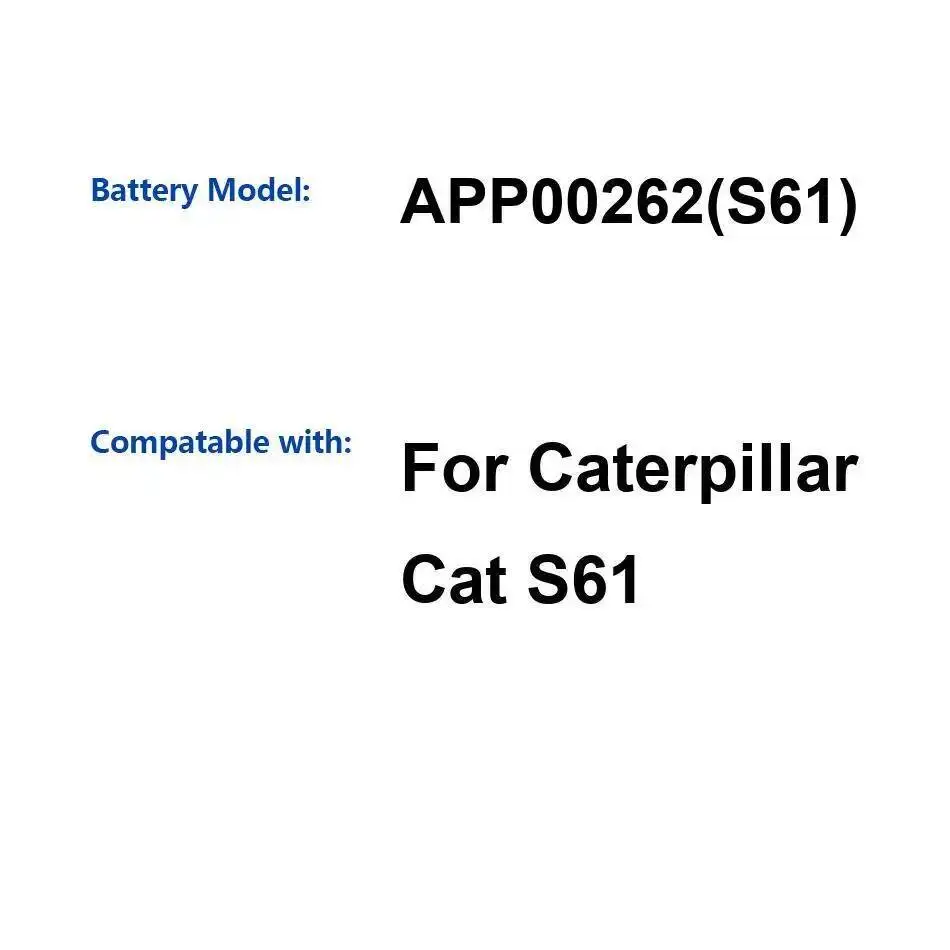 

Fast Charging Mobile Phone Battery 4530Mah For Caterpillar Cat S61 APP00262