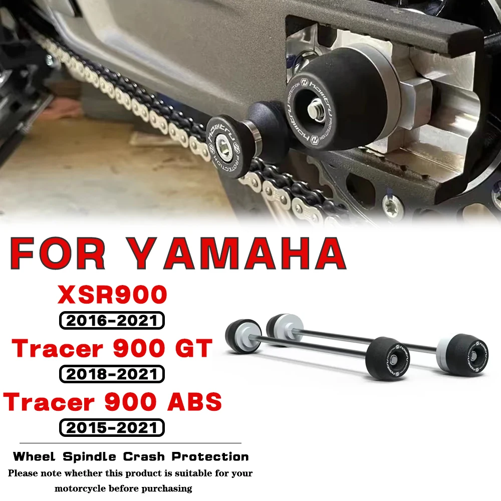 

For YAMAHA XSR900 Tracer 900 GT/ABS 2015 2016 2017 2018-2021 Motorcycle Accessories Front Rear Wheel Spindle Crash Protection