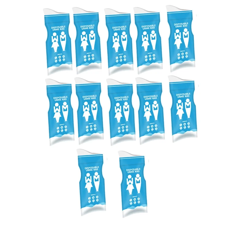 

ABXI 12Pcs Emergency Vomit Bags 900Cc Outdoor Car Urine Bag Disposable Mini Mobile Toilets Handy Urinal Toilet Bag