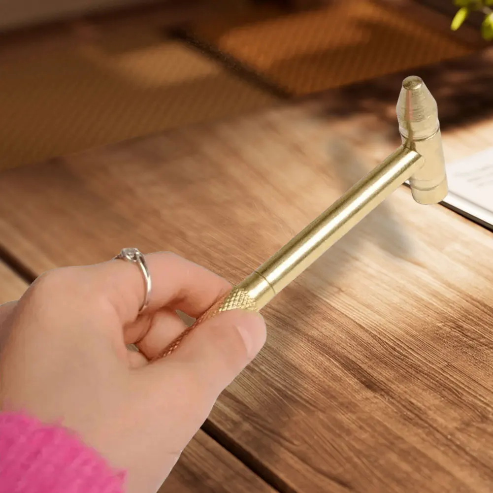 6 In 1 Metal Hammer Screwdriver Multi-Functional Hand Tools Hammer Mini Portable Hammer Watch Jewelry Repair Kit