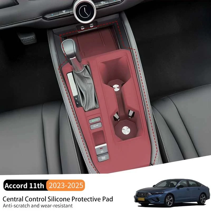 

Для Accord 11th 2023-2025 Автомобильный центральный контроль LHD силиконовый коврик водонепроницаемый защитный чехол износостойкий коврик от царапин