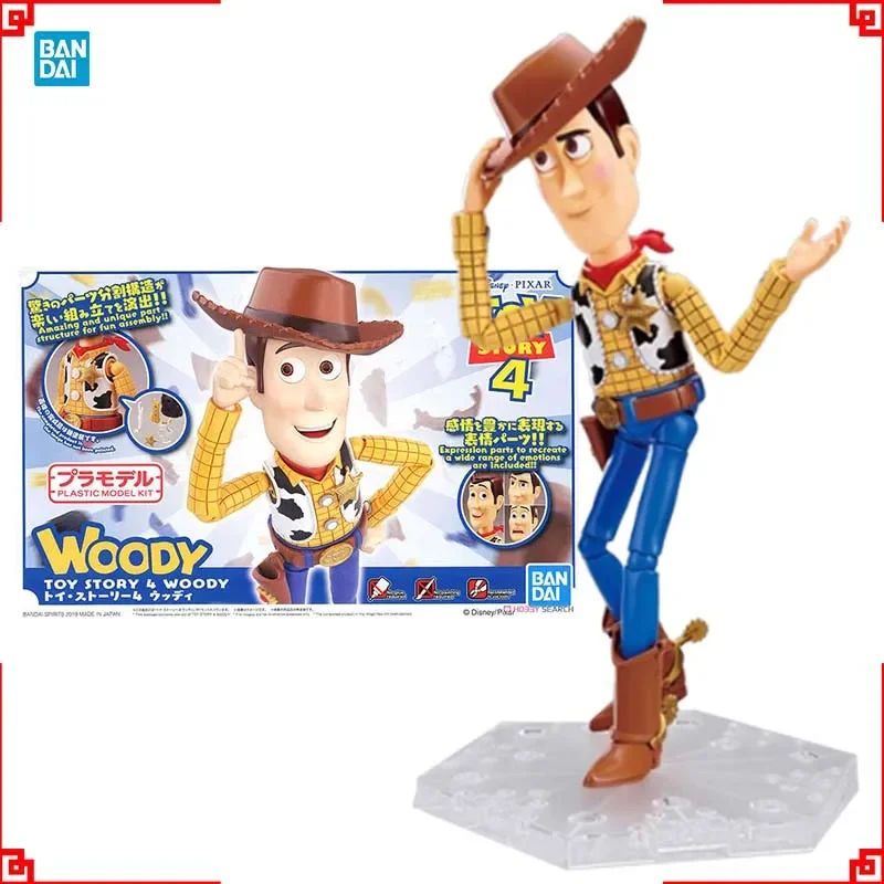 

In stock Original Bandai Toy Story Model Kit FRS Sheriff Woody Pride Action Figure Building Kit Collectibles Anime Figures Toys