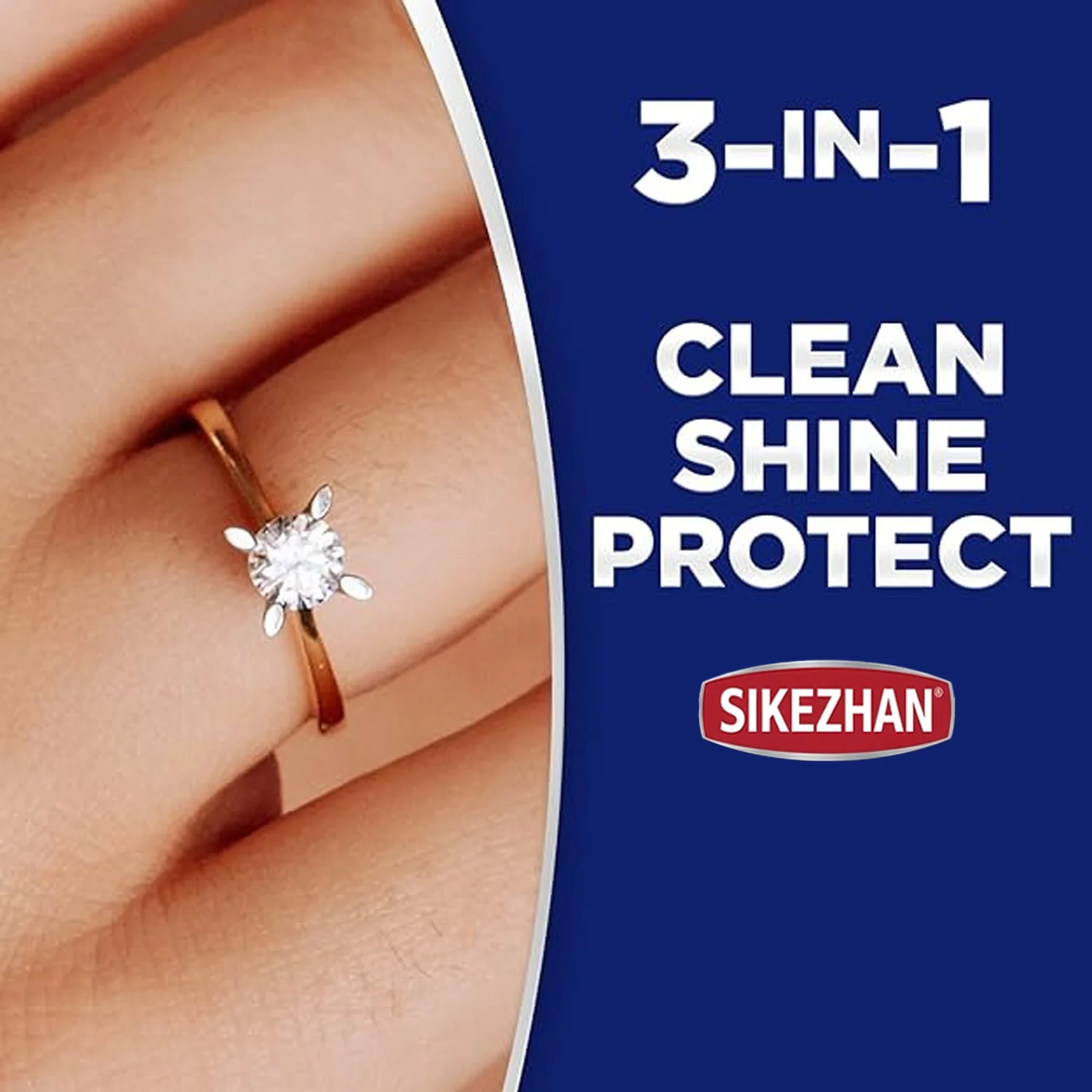 Jewelry Cleaner Solution&Ultrasonic Kit for Gold Silver Diamond Rings Necklaces.Safe Non-Toxic Anti-Tarnish Liquid Cleaning Wash