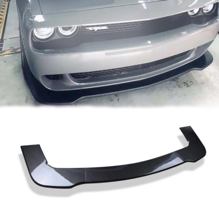 

Factory Hot Selling TIYPEOR Front Bumper Lip Splitter for Dodge Challenger SXT SRT Hellcat 2012 - 2019 Air Dam Chin Splitter Pro