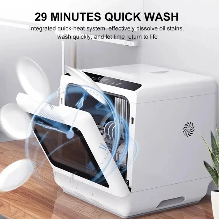 Automatic Smart Household Dishwasher Dish Washer Machine Mini Portable Table Dishwasher Independent for Home Use Kitchen