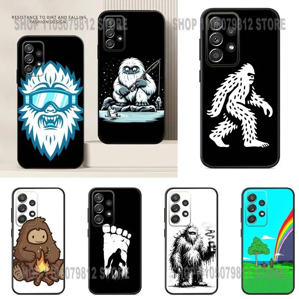 

Cool S-Sassy The Sasquatch Phone Case For Samsung S24,21,22,23,30,Ultra,20,Plus,Note,10,9,Black soft silicone case
