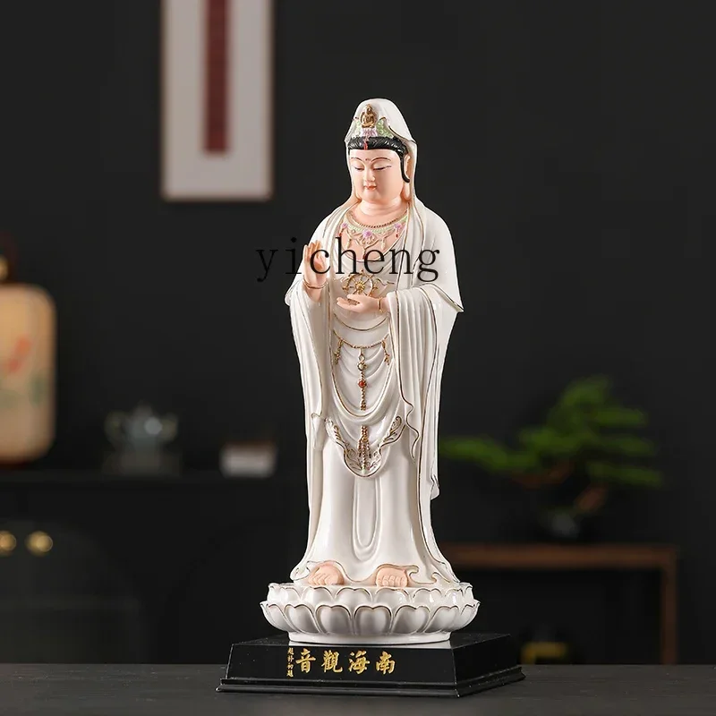 Statue de Bouddha Bodhisattva en céramique X9, figure debout, Grande Compassion, Grande Miséricorde, Guanyin Bodhisattva