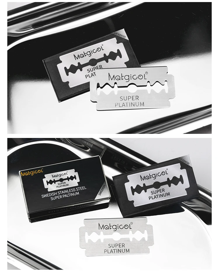 20/10 Count   Super platinum Coated double edge shaving razor blades for Folding Knife with Shaving & Hair Removal