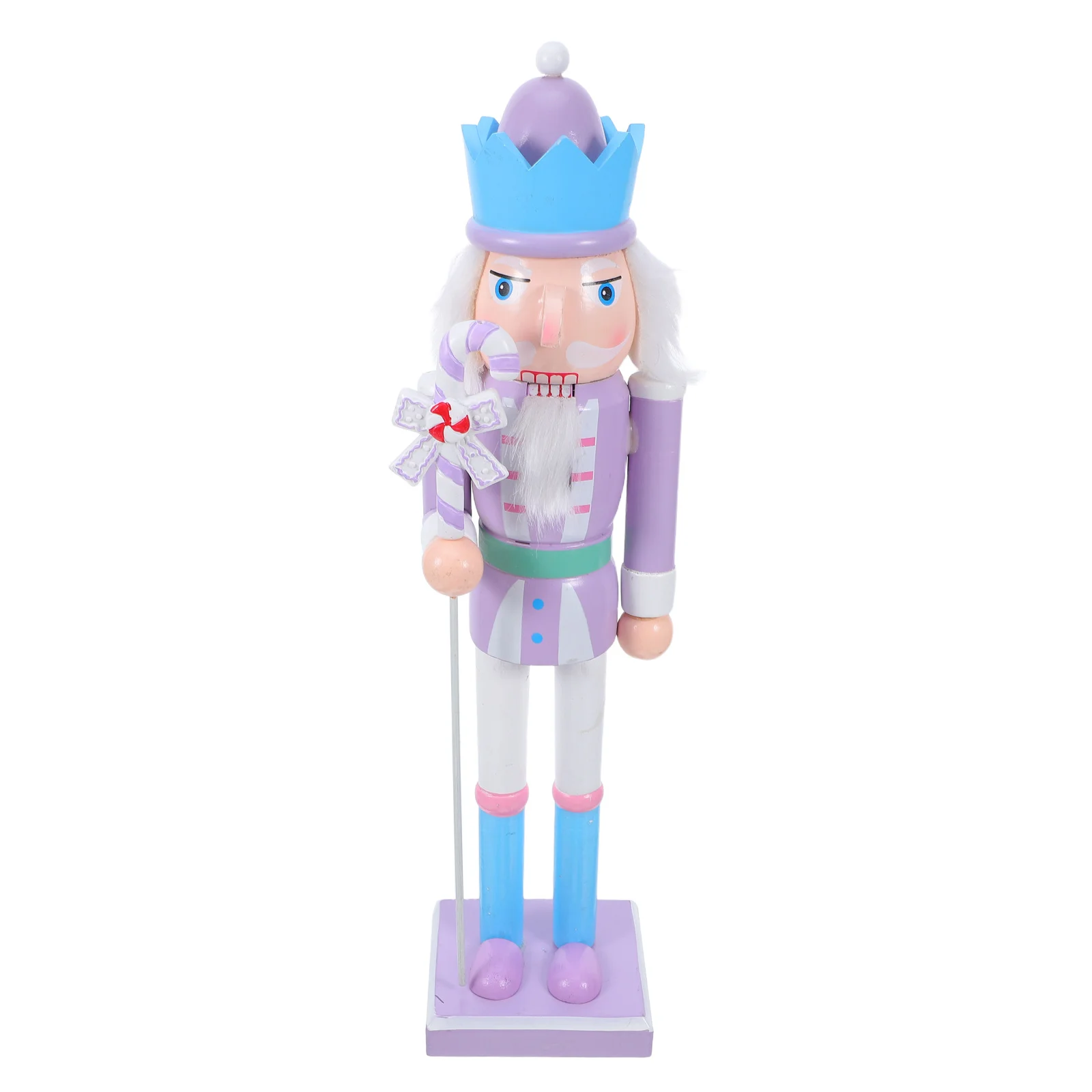 

38 Cm Christmas Nutcracker Soldier Wooden Decoration for Holiday Parties Festive Puppet Table Shelf Fireplace Decor