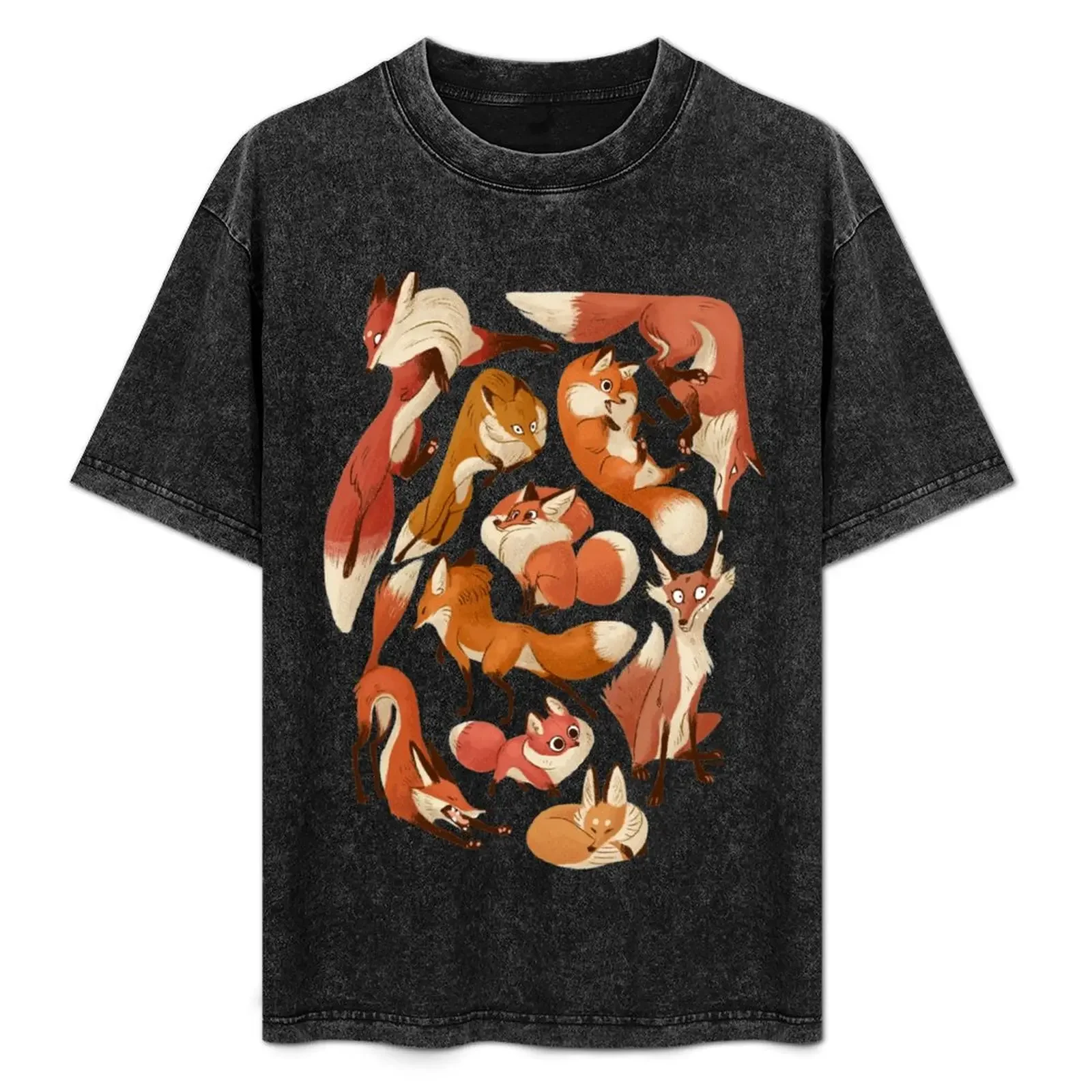 

Red foxes T-Shirt blacks luxury t-shirt funny gifts men clothings