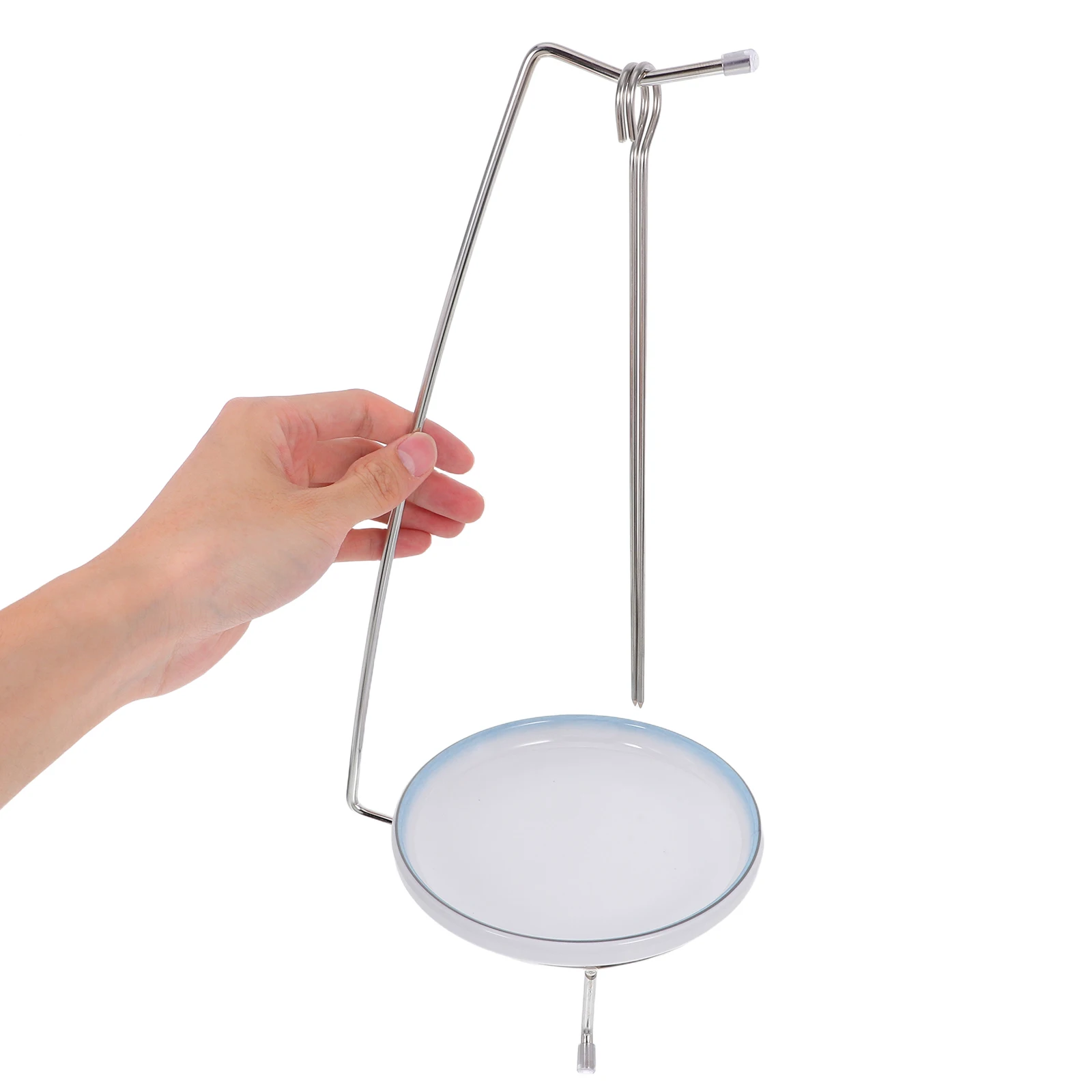 

Kebab Hanger Stainless Bbq Skewers Rack for Grill Metal Sticks Steel Kabob Barbecue Stand Burning Needle Holder