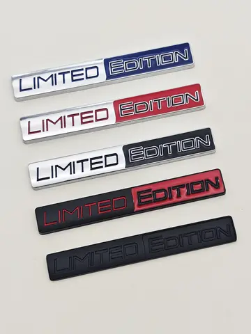 3d Metal Logo Limited Edition Emblem Car Front Grill Bdage Rear Trunk Fender Sticker Auto Racing Motorcycle Decal Accessories