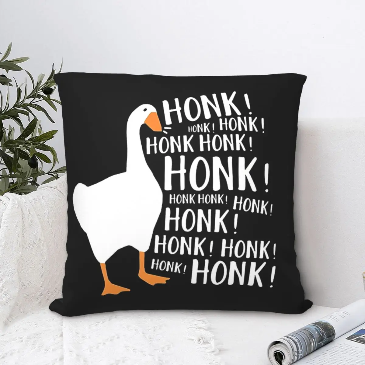 

Untitled Goose Honkers Pillowcase Art Backpack Cushion For Livingroom DIY Printed Car Hug Pillowcase Decorative