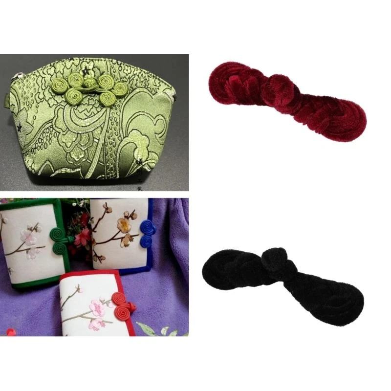 

5asd 5Pair Chinese Costume Button Sewing on Closure Knot Buckle Cheongsam Accessories