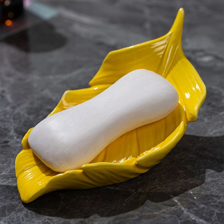 

Leaf Shape Soap Dish Storage Holder Stand Tray Durable Storage Rack Fashion Soap Container Tray Bathroom Kitchen Sink Organizer