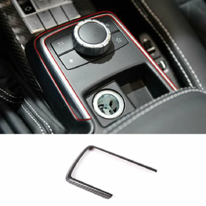 Dry Carbon Fiber Car Inner Console Mode Button Panel Frame Trim Fit For Mercedes Benz G-Class 2012-2018