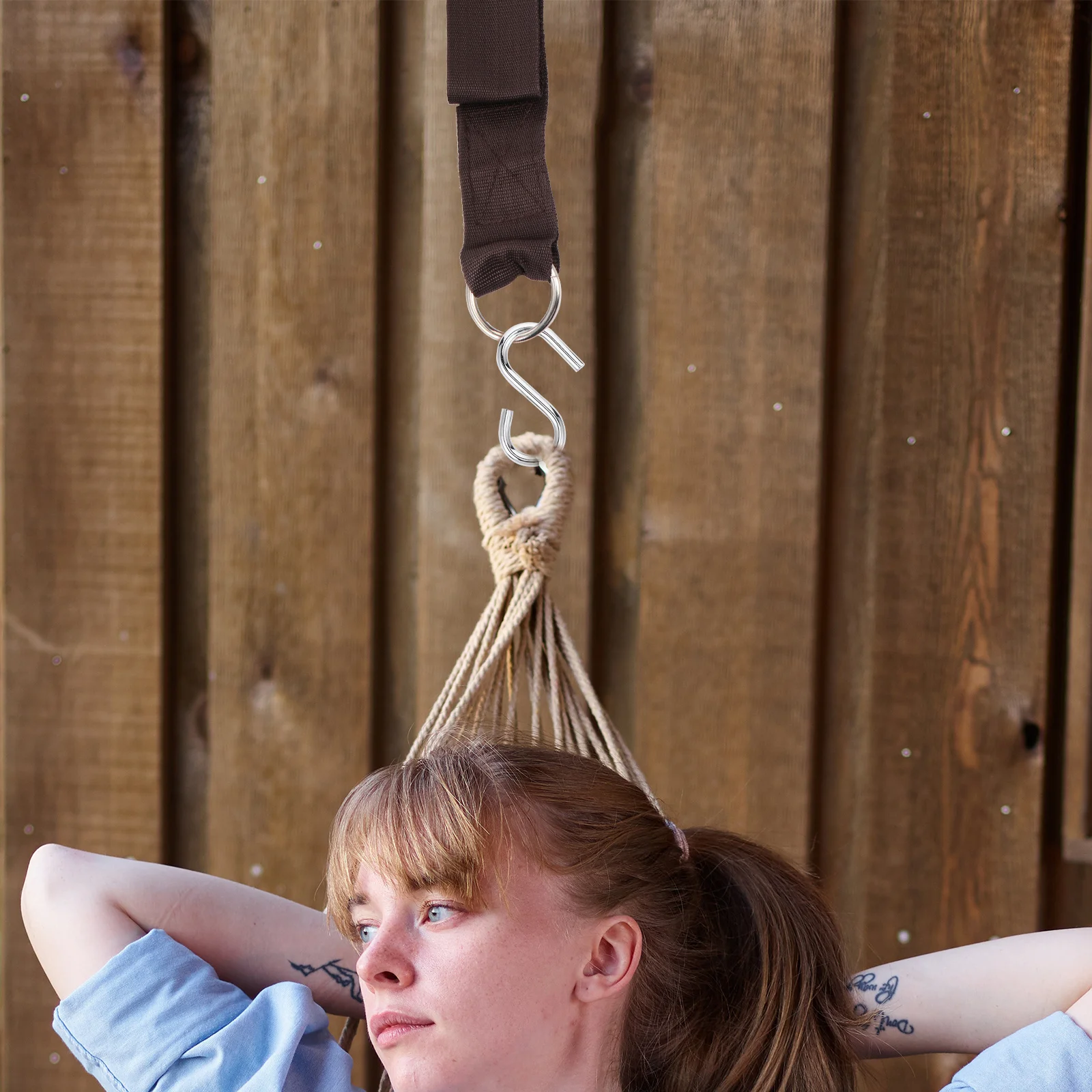 

4Pcs Hammock Tree Wrap Straps High Weight Capacity Sturdy Structure Outdoor Activities Easy Installation No Drilling