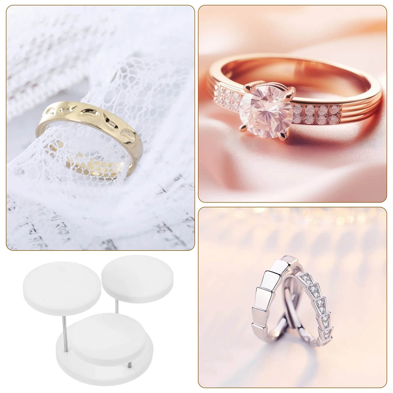 

Jewelry Display Stand Ring Organizer Desktop Organizers Acrylic Holder Rings Stands