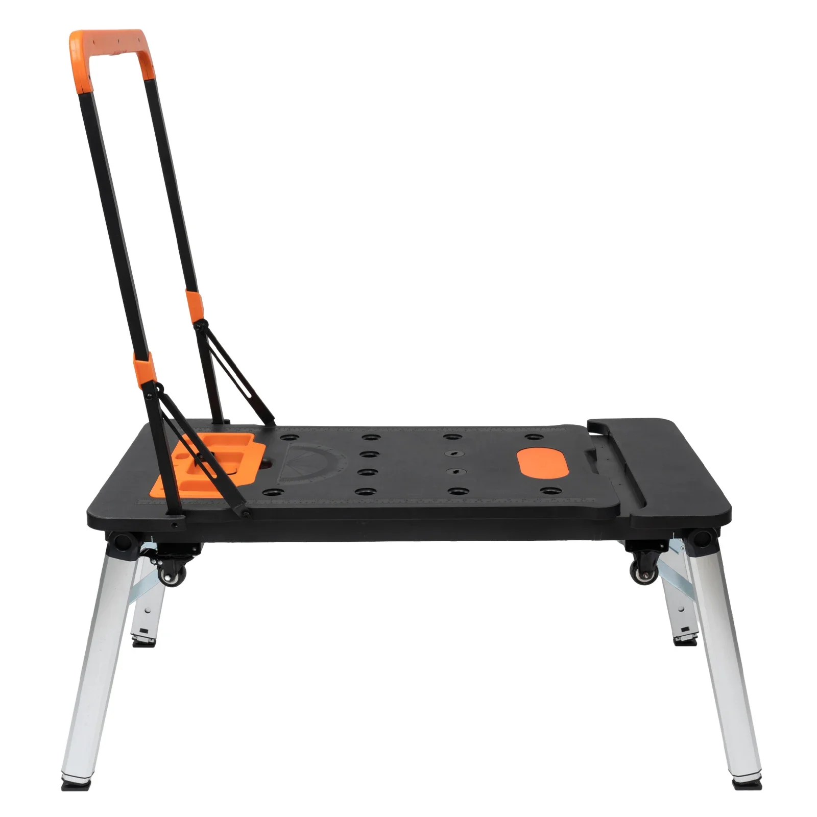 Mobile Workbench with 330.69lbs Load Capacity,  Wheels, Foldable Design, Tool Tray, Protractor, Ruler, Ideal for Work, Auto