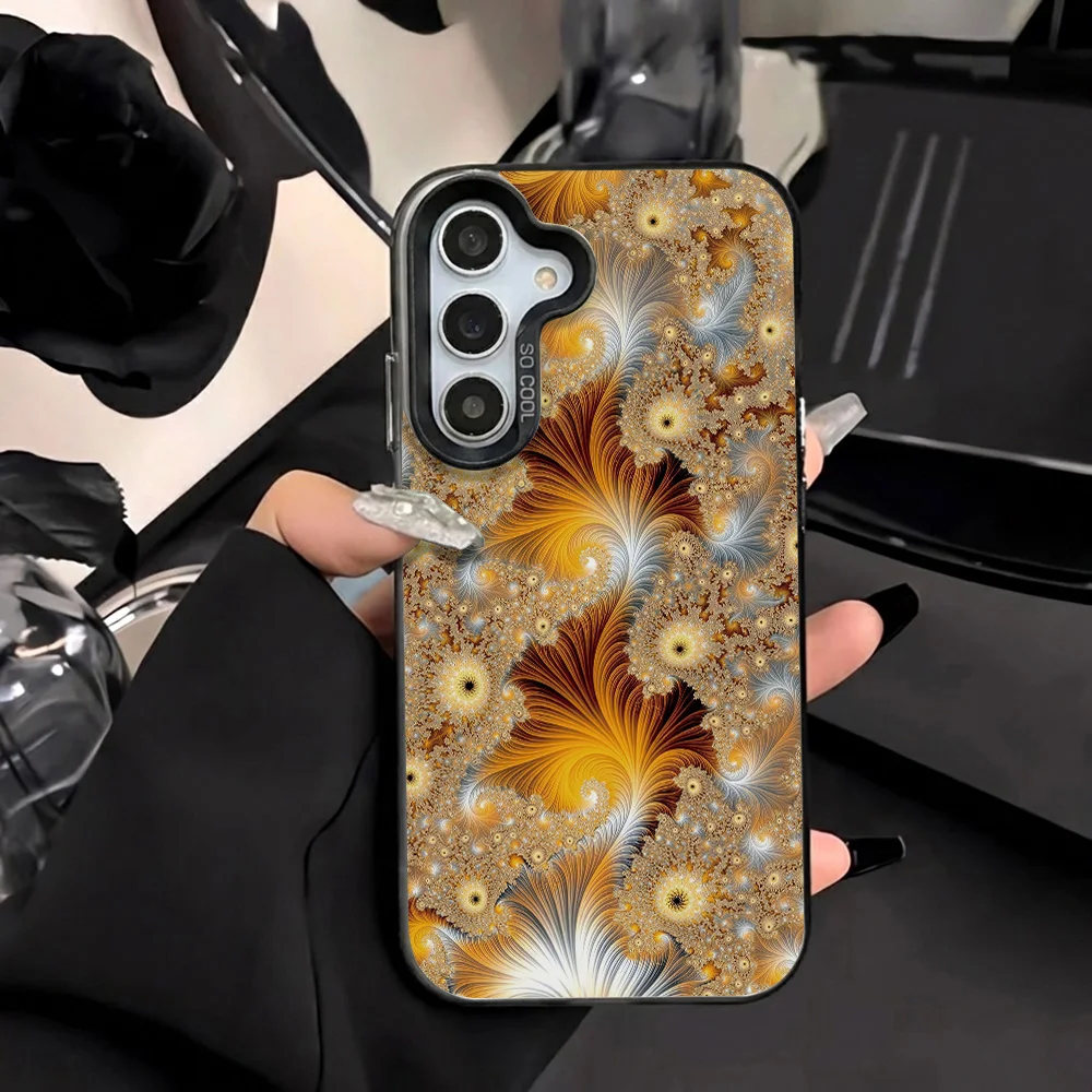 Phone Case for Samsung Galaxy A57 A56 A54 A53 A36 A37 A35 5G A07 A06 A15 A17 4G Cases Luxury Premium Art Abstract Style Fundas