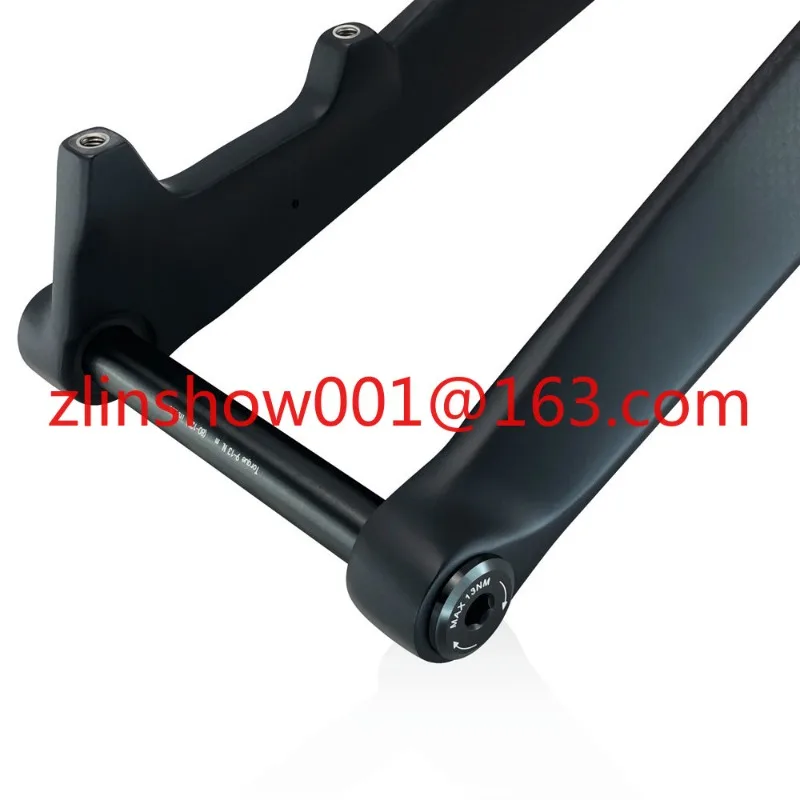 26 Inch 27.5 Inch 29 Inch ER 15*100MM Straight Tapered Carbon 3K T800 Mountain Bike Bicycle Rigid Fork for MTB