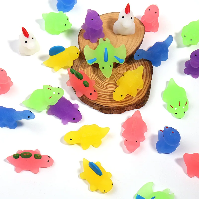 10/30Pcs Mochi Squishy Dinosaur Kawaii Stuff Squeeze Stress Toys Party Favors Kids Boys Girls Juguetes Antiestrés Para Niños