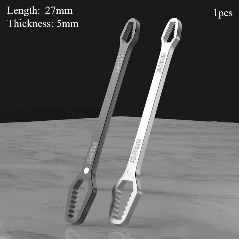 

8-24mm Multifunctional Double End Box Wrench 5mm Thickness Hexagonal Solid Wrench, Adjustable Universal Wrench