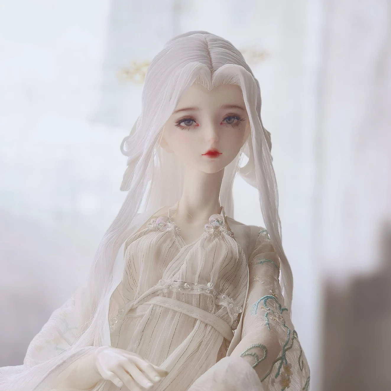 Ancient Costume Hanfu Vintage Long Hair Fairy Wig 1/4 1/3 Scale BJD for MSD SD13 Girl SSDF Uncle Dolls Fairy Tale Doll Accessori
