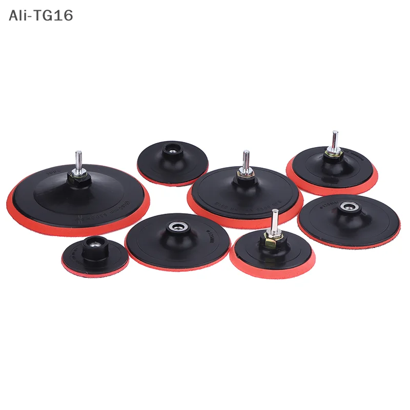 3/4/5 بوصة رغوة البلاستيك دعم الوسادة الرملي القرص الداعم الموضوع تلميع الرملي الداعم لوحة ل زاوية طاحونة ساندر أدوات