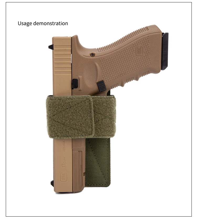 Universelle Pistolenholster für verdecktes Tragen, Schnellzieh-Pistolenholster für Gürteltasche, Rucksack, Weste – Detail 17