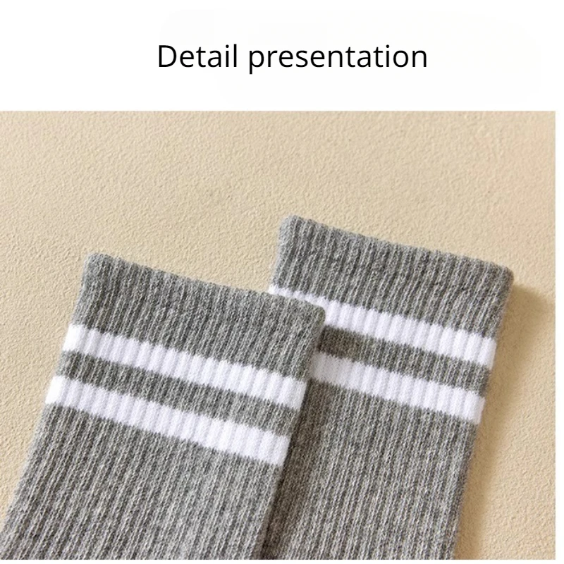 Seasons Stocks Sports Stockings Four Yoga Unisex Cotton Black and White Long Tube Accessory Yoga Sports Leisure Socks