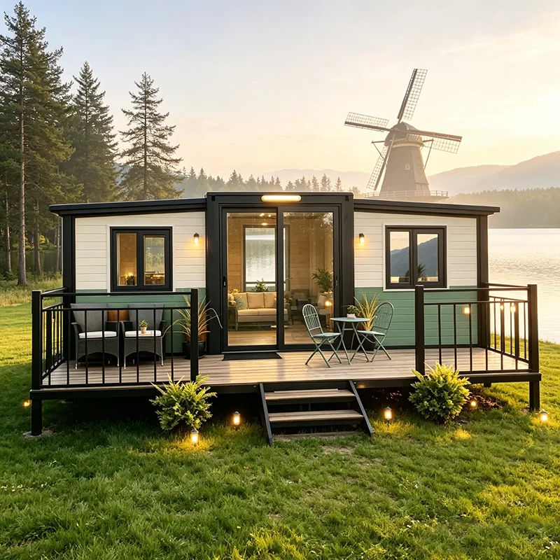 Prefab Container House Anti-Rust Durable Shipping Cabin for Permanent Outdoor Residence