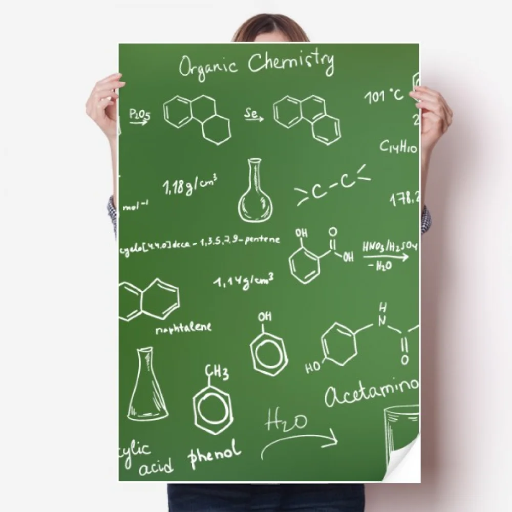 

Organic Chestry Molecular Atoc Structure Sticker Decoration Poster Playbill Wallpaper Window Decal