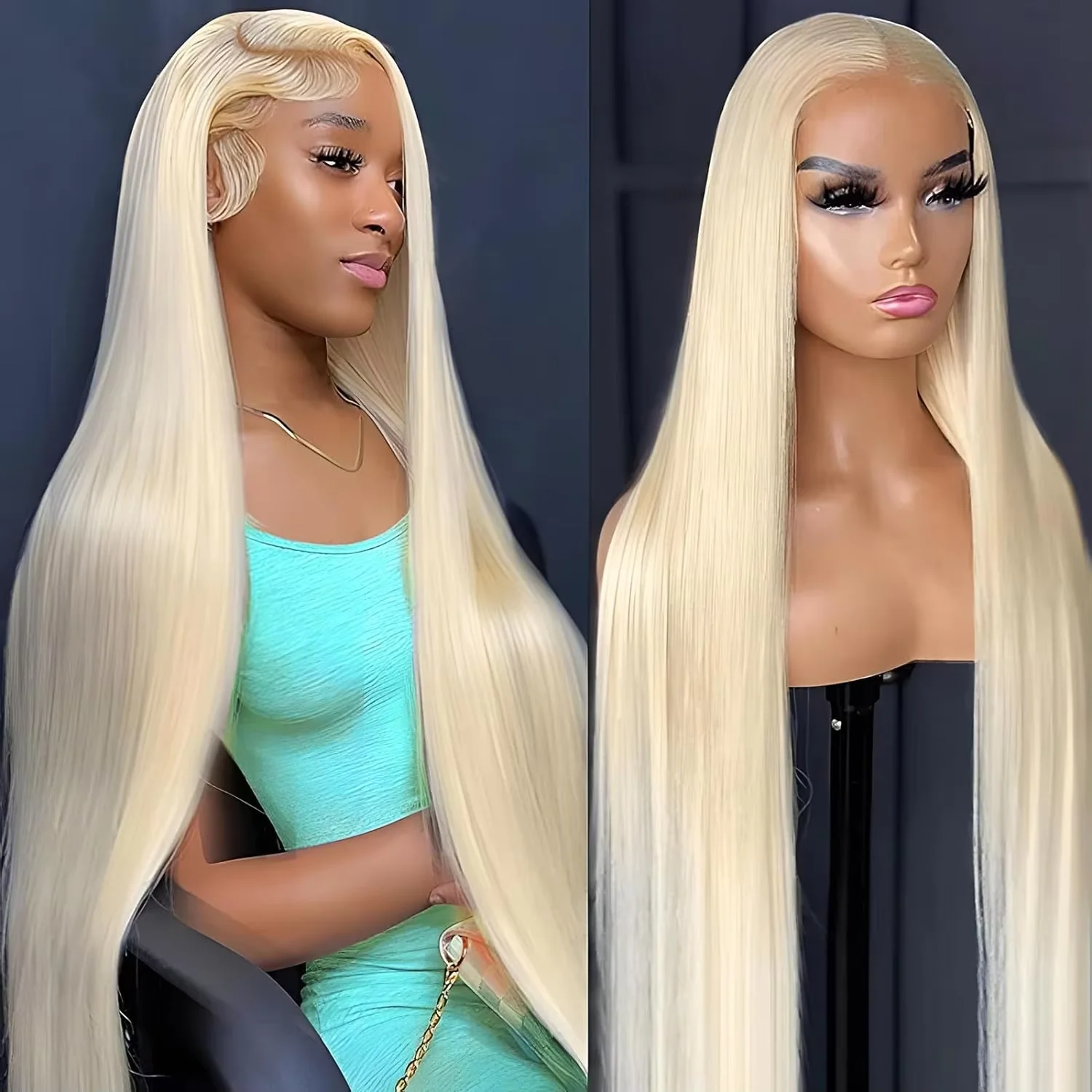 

613 HD Lace Front Wig 13x6 Blonde Straight 13x4 Lace Frontal Human Hair Wig for Women Choice Cosplay 30 inch Colored Wigs