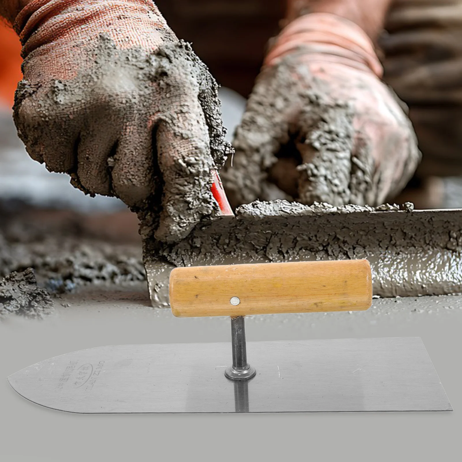 

2Pcs Durable Plastering Trowel Metal Drywall Smoothing Spatula Easy Grip Comfortable Safe Home Construction Plastering Trowel