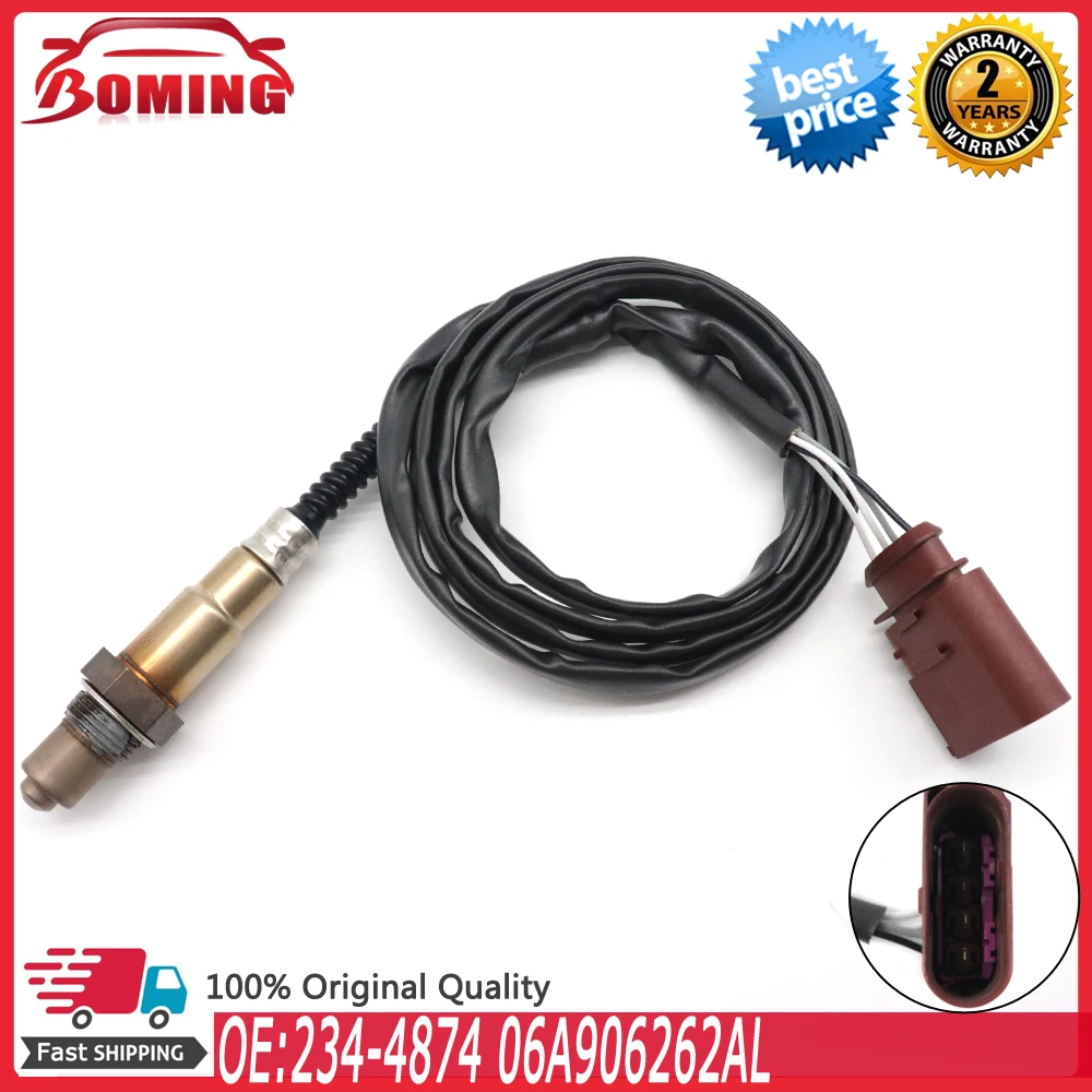 Downstream Air Fuel Ratio Lambda O2 Oxygen Sensor 234-4874 06A906262AL For Volkswagen Cabrio Eurovan Golf Jetta For Audi A4 A8