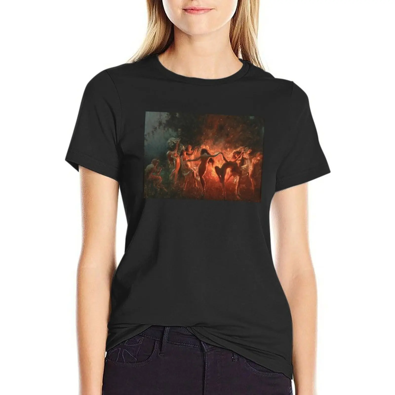 

Joseph Tomanek Fire Dance T-Shirt summer top cute clothes animal print sweat t-shirts for Women graphic tees funny