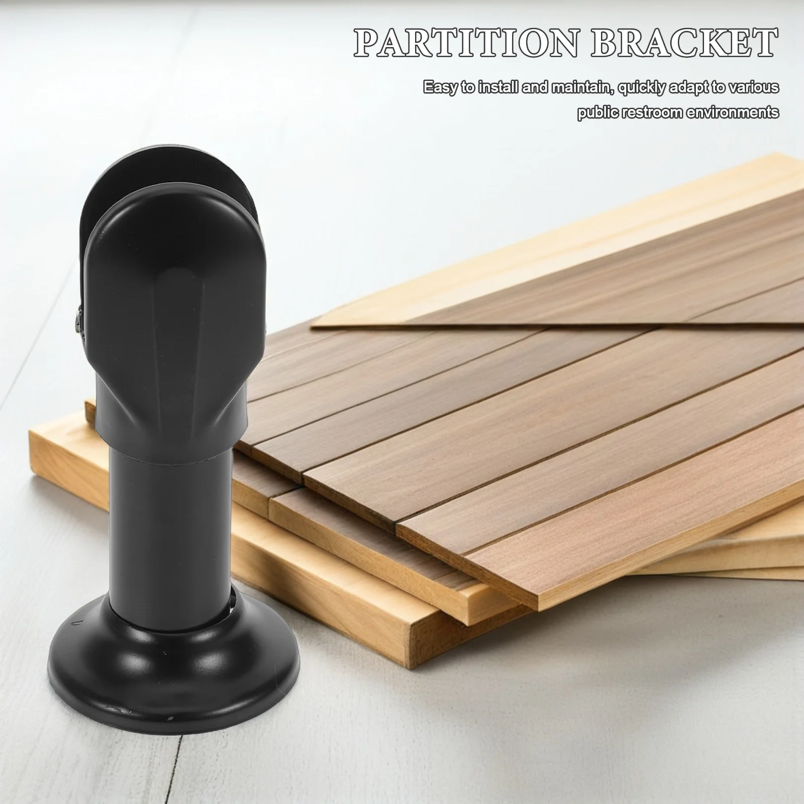 

4Pcs Stainless Steel Bathroom Partition Hardware Set Robust Support Anti Wobble Public Restroom Fittings Bathroom Stall Hardware