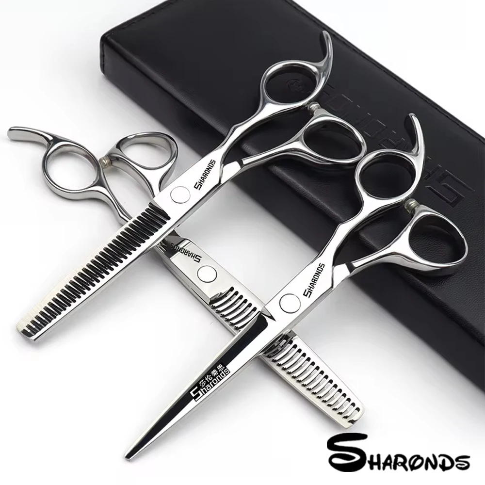 

SHARONDS Hairdressing Scissors Professional Flat Clipper Exquisite Thinning Hair Shears Upscale Japaness Stainless Hair Scissors