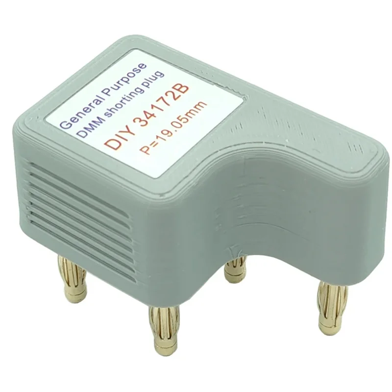 ABKP-4-Wire curto plug padrão resistor calibração multímetro calibrador ferramenta novo diy 34172b dmm inserção curta