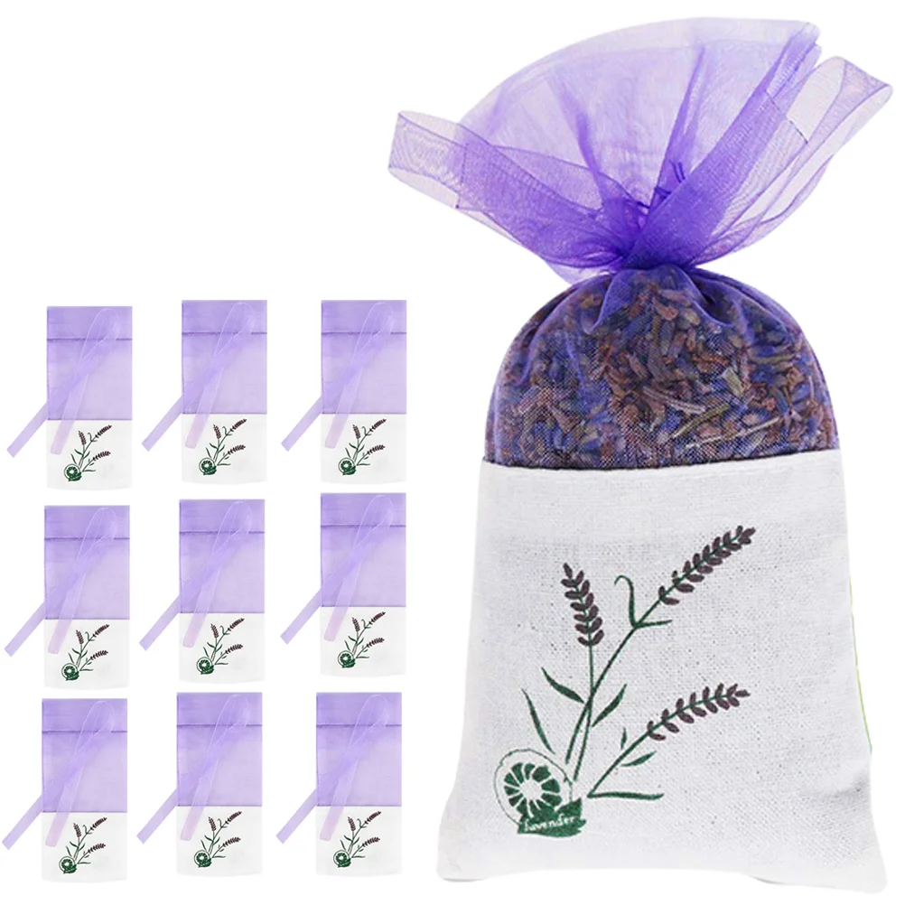 10pcs Lavender Sachet Bag Empty Sachets for Long lasting Fragrance Home Decoration and Repelling Mosquitos