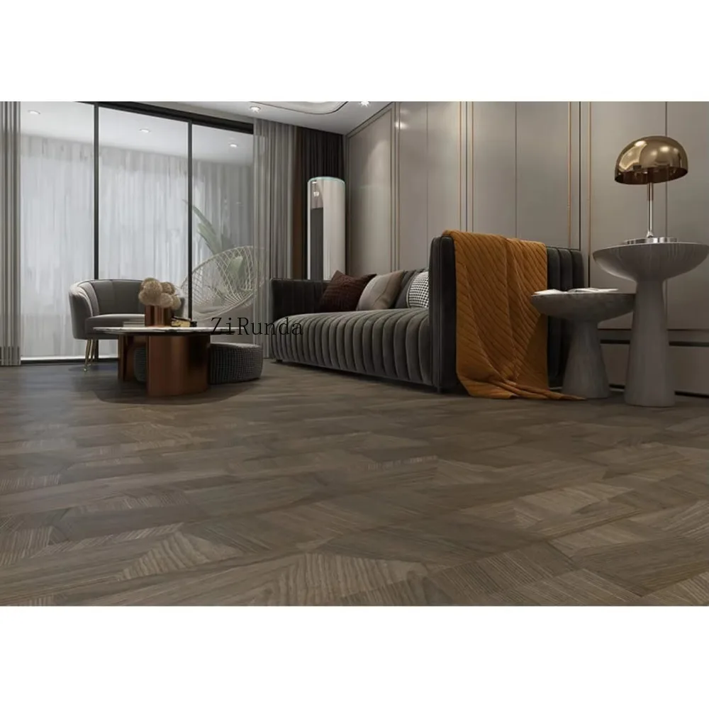 カスタマイズ版10mm耐火リビングルーム用ラミネートフローリング