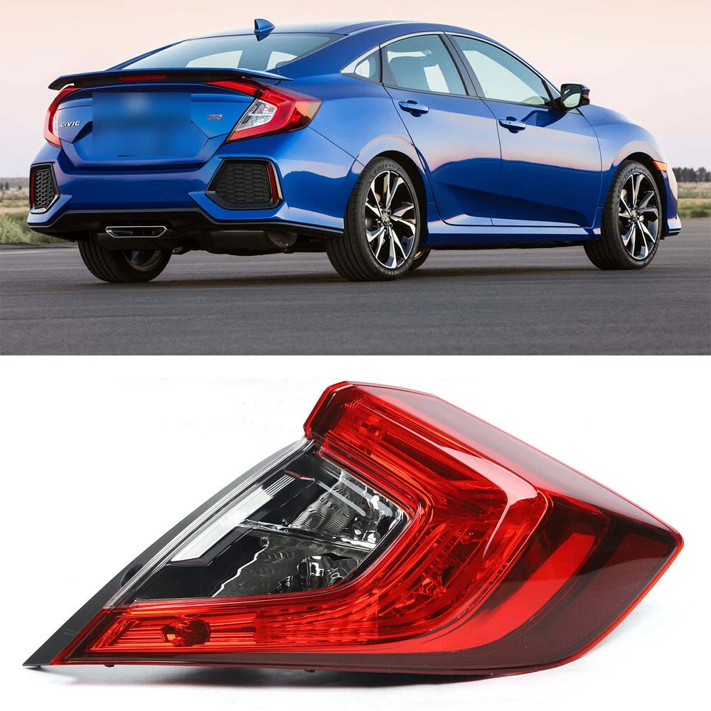 Tail Light Tail Lamp Rear Right Passenger Side RH for Honda Civic Sedan 2016 2017 2018 2019 2020 HO2804110 33550TBAA01