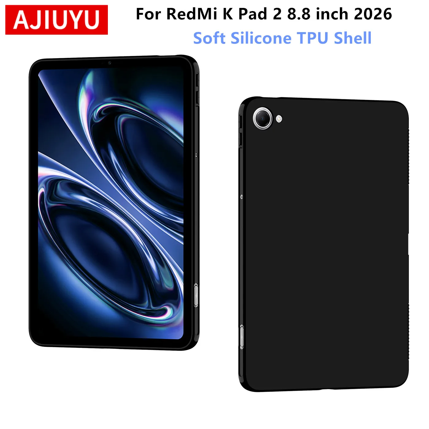 

AJIUYU Soft Case for Xiaomi Redmi K Pad 2 2026 Silicone TPU Cover Shell for Redmi K Pad2 Red Mi K Pad 2 8.8" Tablet Back Case