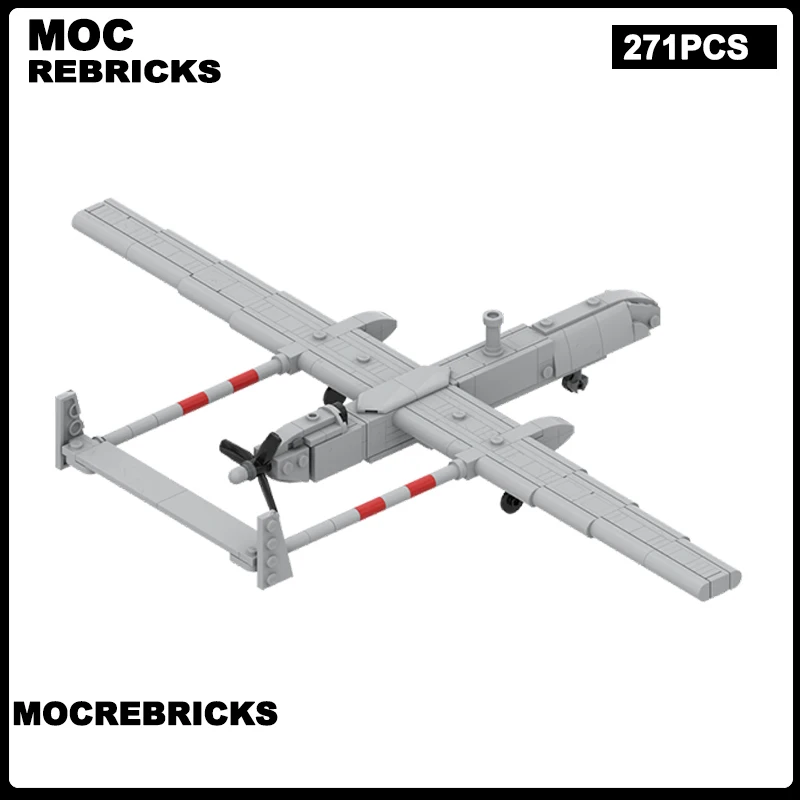

IAI Heron TP Malat Model MOC-210679 MOC Building Block DIY Creative Toys Technology Brick Christmas Gifts