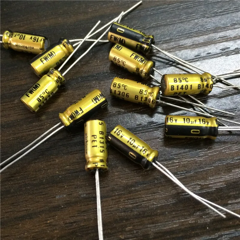 10 Pcs 10 UF 16V Nichicon FW Series 5X11 Mm 16V10uF Audio Aluminium Kapasitor Elektrolit Kelas Atas